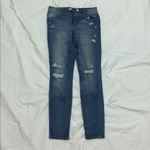 else Brand Distressed Ankle-Length Skinny Jeans